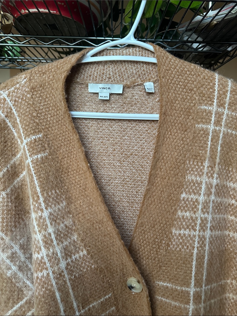 Vince Brushed Alpaca Wool Blend Cardigan - Picture 5 of 7